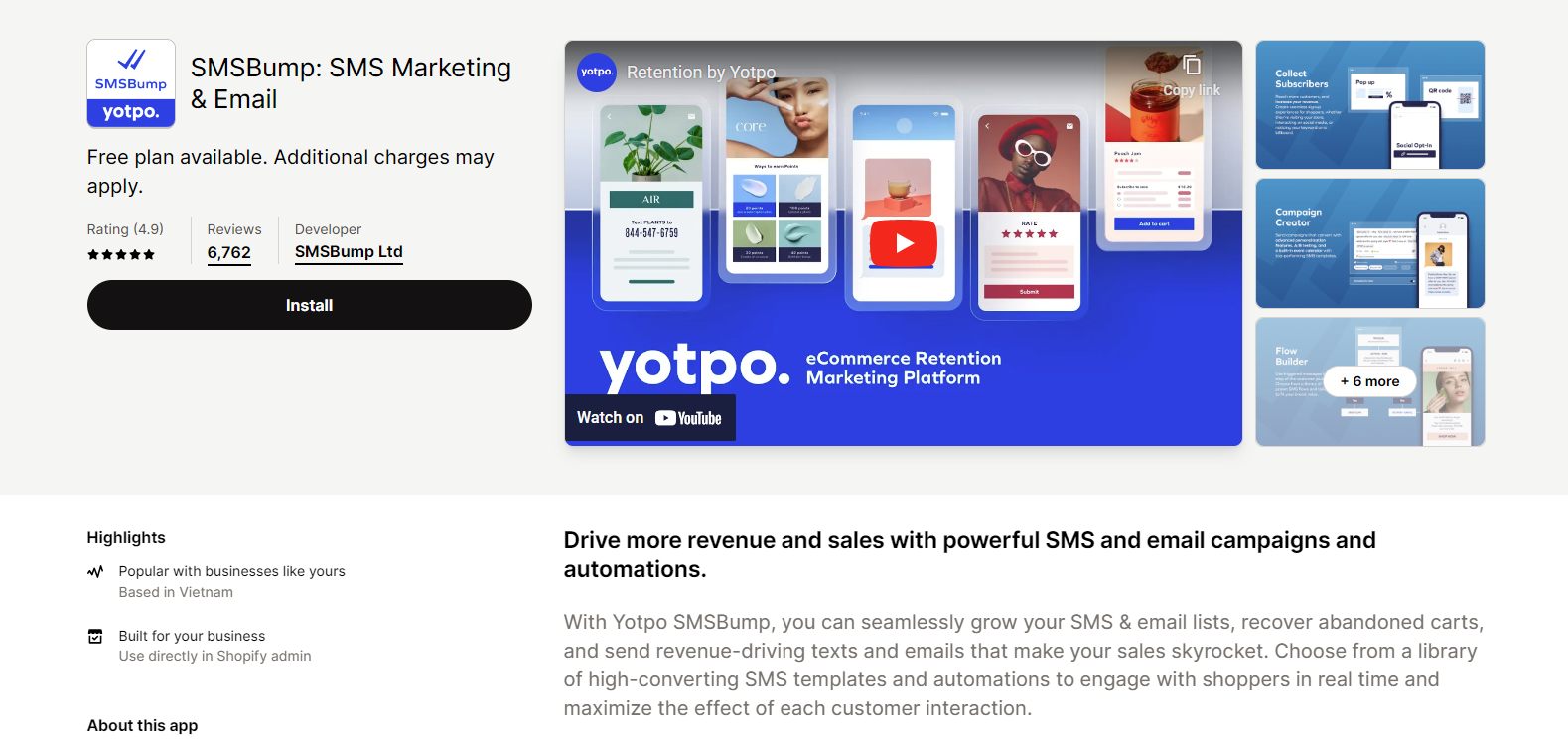 SMSBump: SMS Marketing & Email